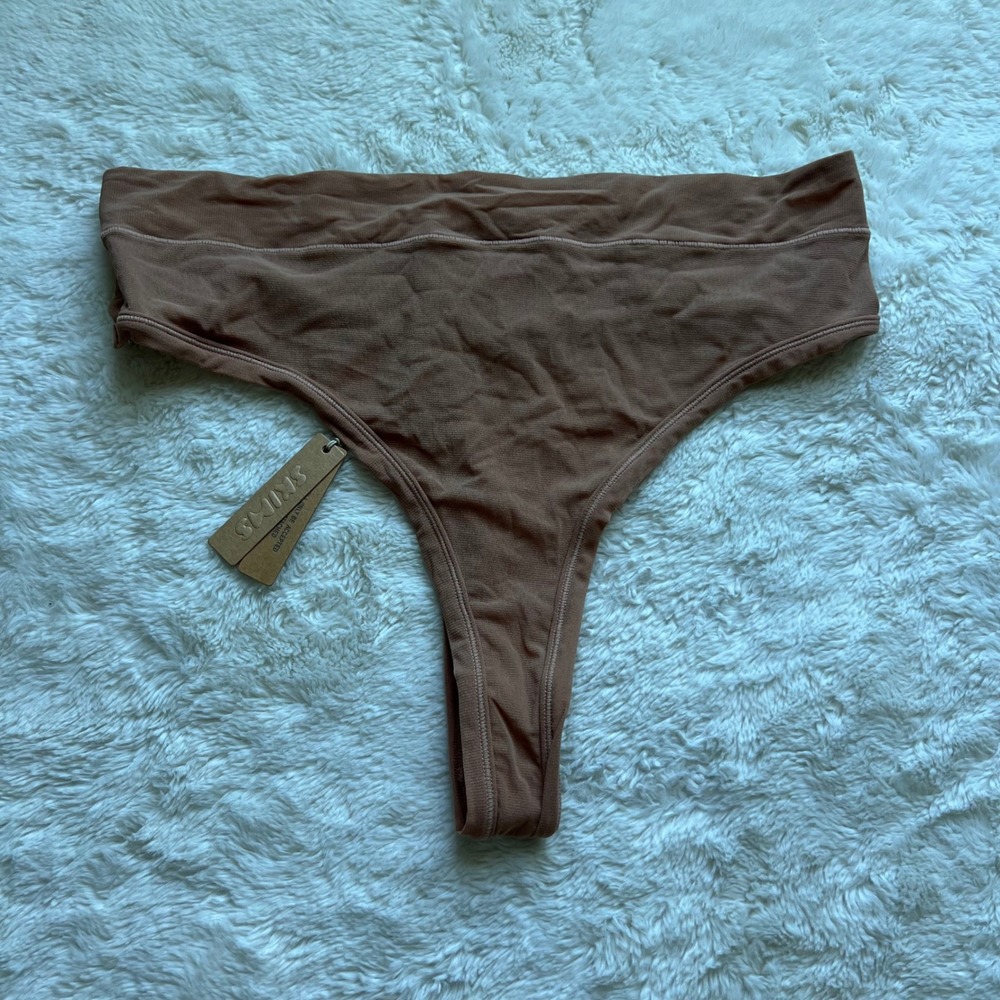 SKIMS Women's High Waisted Thong Sienna PN-THG-1635 Plus Size 3X NEW